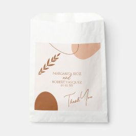 Bohemisch Tan Brown Wedppys Danke Geschenktütchen