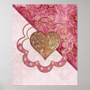 Bohemisch Valentine Whimsey 3D Poster