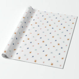 Bohemische Aquarellsonnen in Erdtönen Geschenkpapier