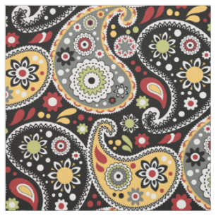 Bohemische Barockfarben Paisley Print Stoff
