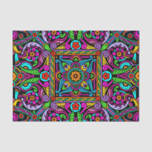 Bohemische beflecktes Glas-Art Seidenpapier