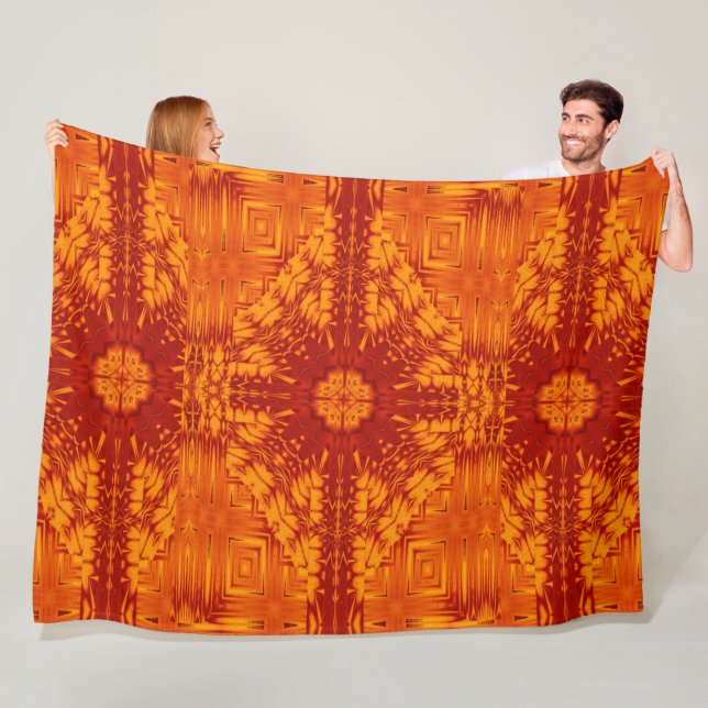 Bohemische Blume 139 Fleecedecke (Beispiel)