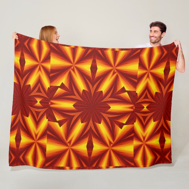 Bohemische Blume 25 Fleecedecke (Beispiel)