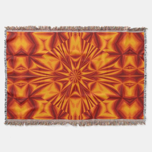 Bohemische Blume 35 Decke (Vorderseite)