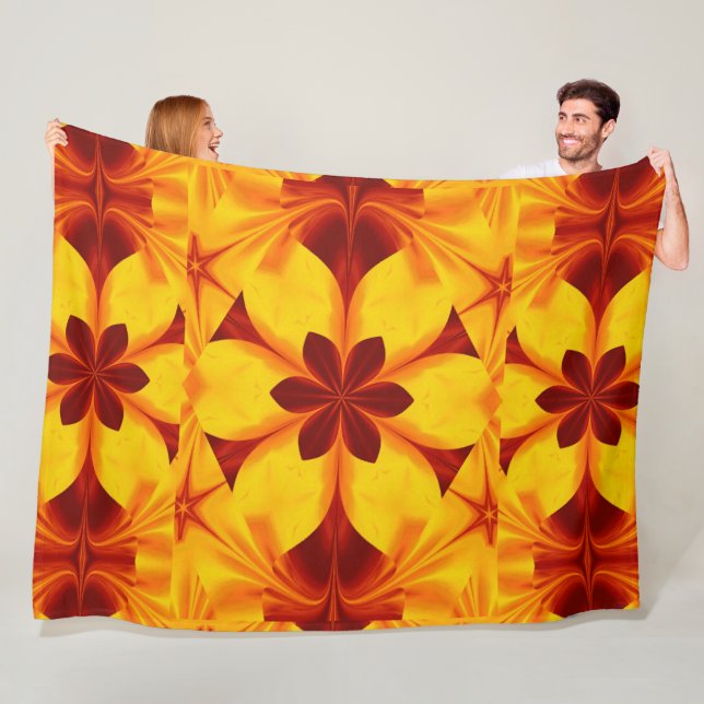 Bohemische Blume 45 Fleecedecke (Beispiel)