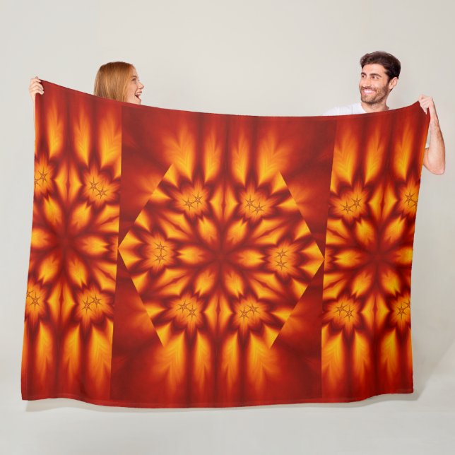 Bohemische Blume 72 Fleecedecke (Beispiel)