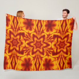Bohemische Blume 76 Fleecedecke