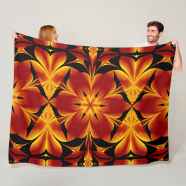 Bohemische Blume 94 Fleecedecke