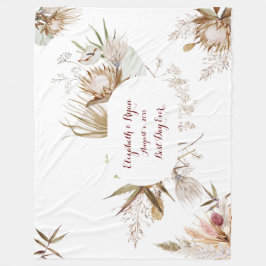 Bohemische Blume Hochzeitscouch Fleecedecke
