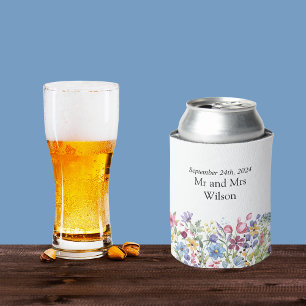 Bohemische Blume im Wasserfarben Dosenkühler