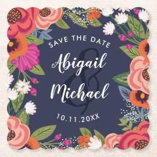 BOHEMISCHE BLUME - SAVE THE DATE UNTERSETZER
