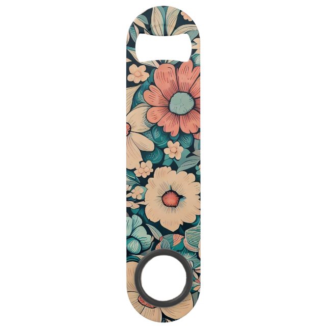 Bohemische Blume Speed Flaschenöffner (Vorderseite)