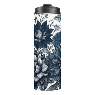 Bohemische Blumen- und Blütendrucke Thermosbecher