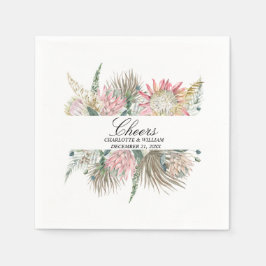 Bohemische Blumenzellenhochzeit Serviette