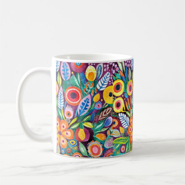 Bohemische Blüte Kaffeetasse (Links)