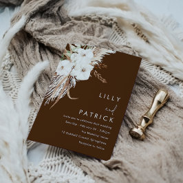 Bohemische Blütenhochzeit Einladung