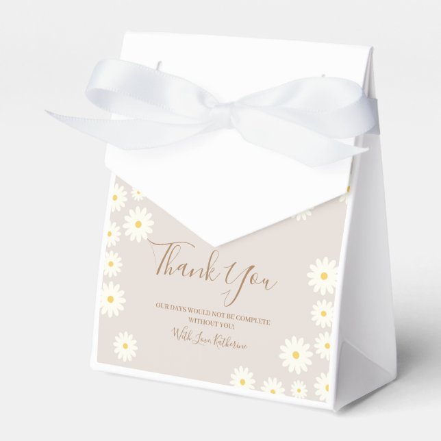 Bohemische Daisy Floral Baby Showbox Geschenkschachtel (Vorderseite)