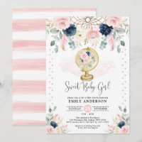 Bohemische Dreamcatcher Navy Blush Gold Baby Dusch