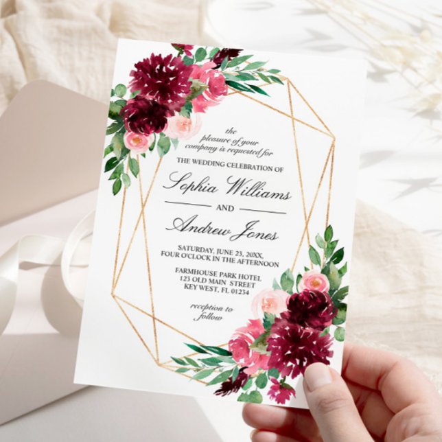 Bohemische Einladung der Rose Burgund zur Blumenho (Von Creator hochgeladen)