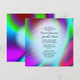 Bohemische Einladungen zum Rainbow-Design