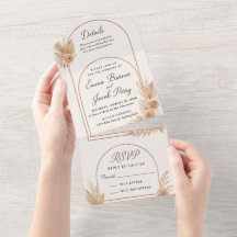 Bohemische Elegance - Einladung zur Hochzeit
