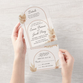 Bohemische Elegance - Einladung zur Hochzeit