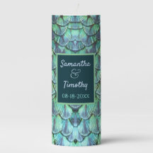 Bohemische Elegante Aquamarine Pfauenfederhochzeit
