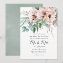Bohemische Eukalyptus Pink Poppy Hochzeit