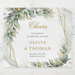 Bohemische Eukalyptus- und Goldhochzeit