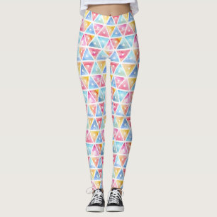 Bohemische Farbdreiecke Leggings