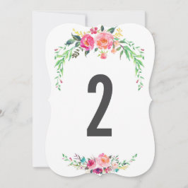 BOHEMISCHE FLORAL Hochzeit Tischnummer