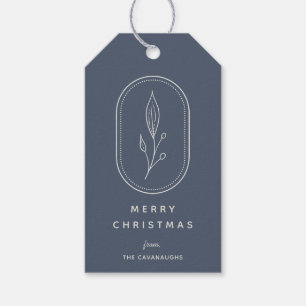 Bohemische Floral Logo-Weihnachtsgeschenke Geschenkanhänger