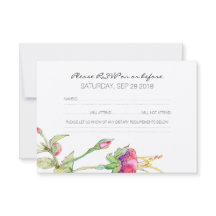 Bohemische florale Moderne botanische Hochzeitskar