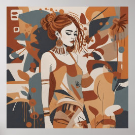 Bohemische Frauendarstellung - Poster