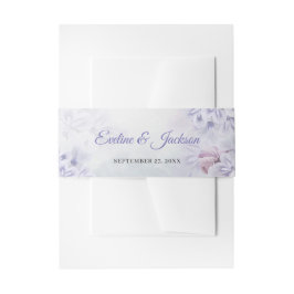Bohemische Frühlingsstaub lila lila violette Blume Einladungsbanderole