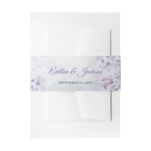 Bohemische Frühlingsstaub lila lila violette Blume Einladungsbanderole