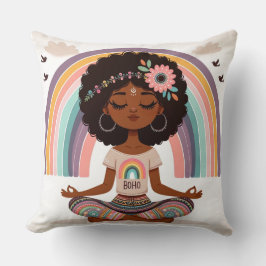 "Bohemische Gelassenheit Yoga Pillow Kissen