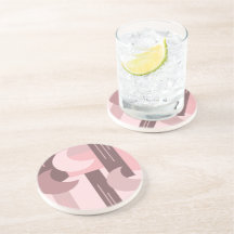 Bohemische geometrische rosa braune Formen