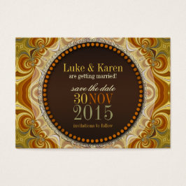 Bohemische Groove-Wirbel geben Save the Date Karte
