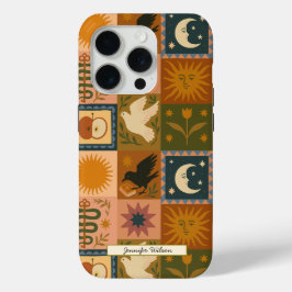 Bohemische Himmelskörper mit mystischen Symbolen Case-Mate iPhone Hülle