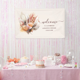 Bohemische Hochzeit von Pampas Banner