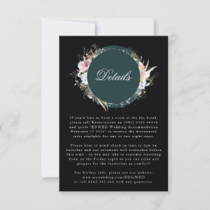 Bohemische Hochzeitsfeier RSVP Karte