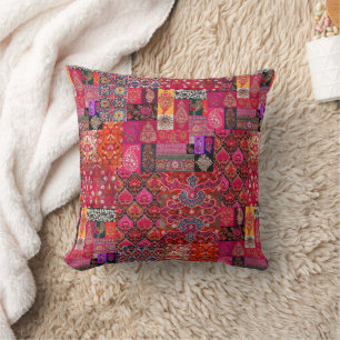 Bohemische indische Stammtextur Kissen