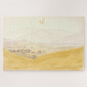Bohemische Landschaft mit der Mittelgebirge