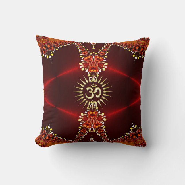Bohemische Leidenschaft OM Deep Red Cushion / Kiss Kissen (Vorderseite)