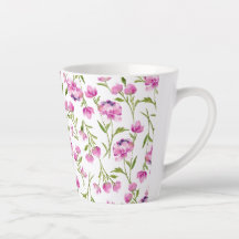 Bohemische lockere Blume Rosa und Grün
