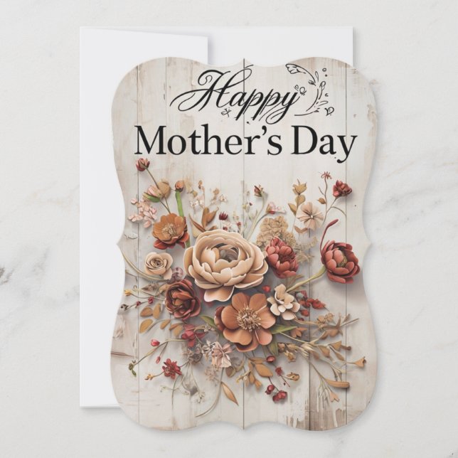 Bohemische Muttertagskarte (Vorderseite)