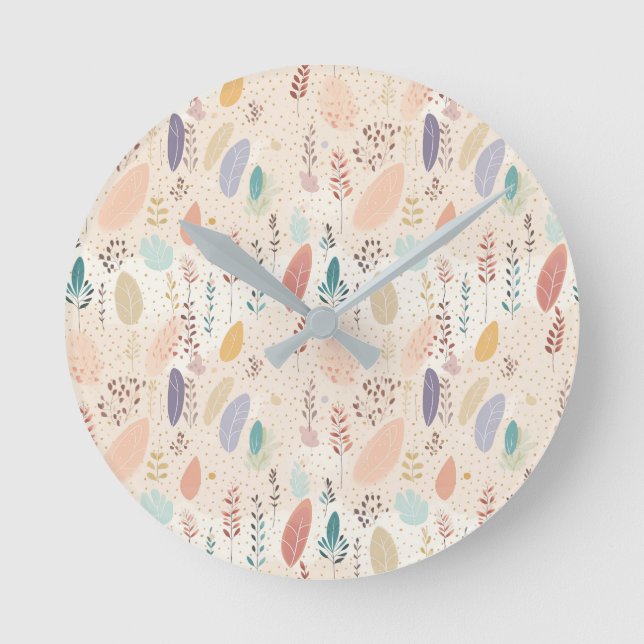 Bohemische Pastete Runde Wanduhr (Vorderseite)