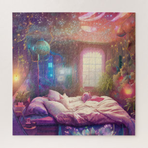 Bohemische Pflanze Lounge Schlafzimmer