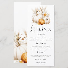 Bohemische Pumpkins Pampas Grasses Hochzeit im Her Karte